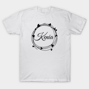 Kenia name cute design T-Shirt